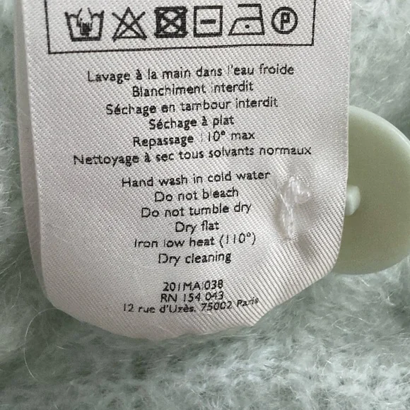 Sezane Light Mint Cardigan - Picture 7 of 7